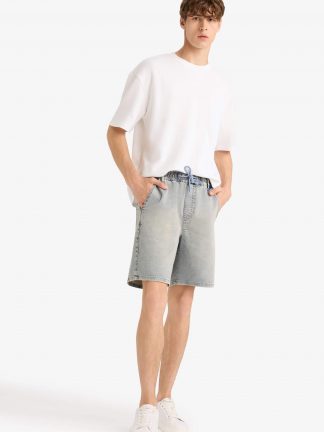 شلوارک مردانه آبی روشن دفکتو