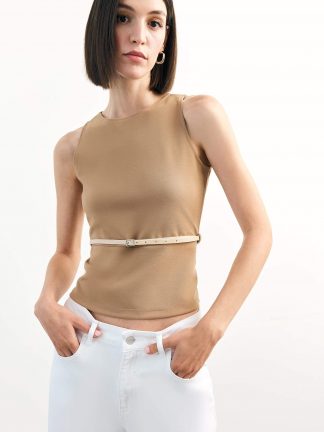 تاپ زنانه بژ دفکتو