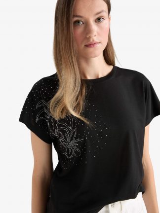 تیشرت زنانه مشکی دفکتو