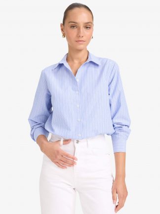 شومیز زنانه آبی دفکتو