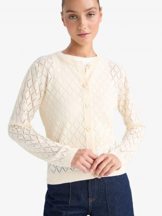 ژاکت زنانه بژ دفکتو