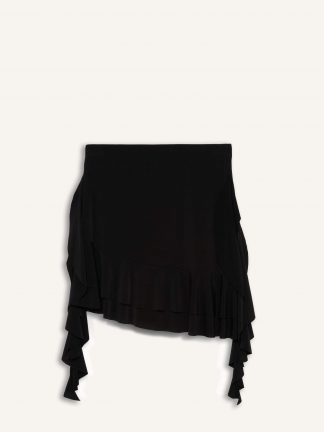 دامن کوتاه مشکی دفکتو