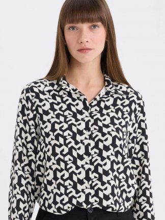 شومیز زنانه مشکی دفکتو