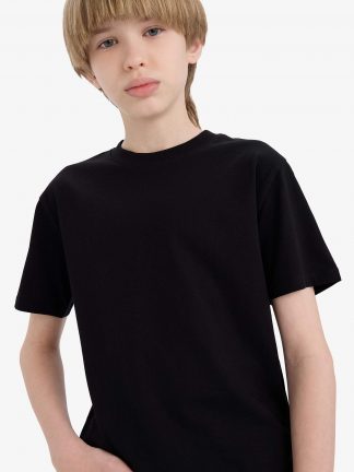 تی شرت پسرانه مشکی دفکتو