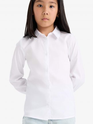 شومیز دخترانه سفید دفکتو