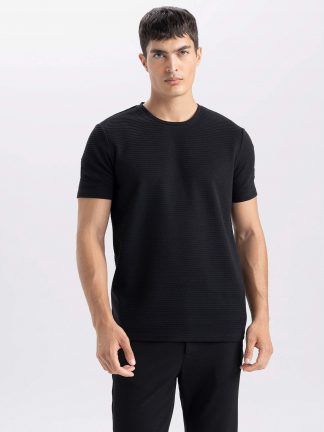 تی شرت مردانه مشکی دفکتو