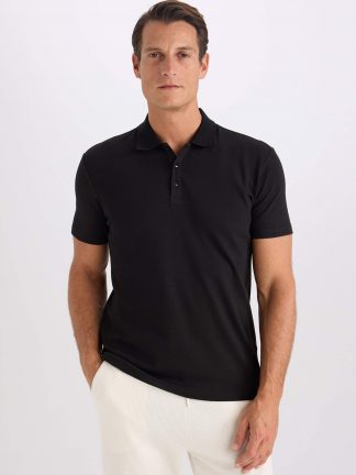 پولوشرت مردانه مشکی دفکتو