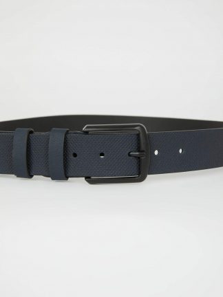 کمربند مردانه سرمه ای دفکتو