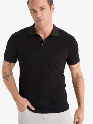 پولوشرت مردانه مشکی دفکتو