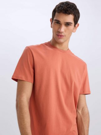 تی شرت مردانه نارنجی دفکتو