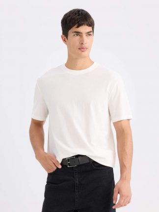 تی شرت مردانه سفید دفکتو