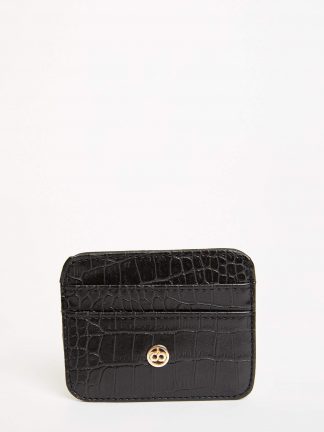 کیف پول و کارت زنانه مشکی دفکتو