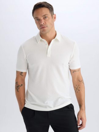 پولوشرت مردانه سفید دفکتو