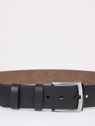 کمربند مردانه مشکی دفکتو