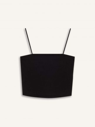 تاپ زنانه مشکی دفکتو