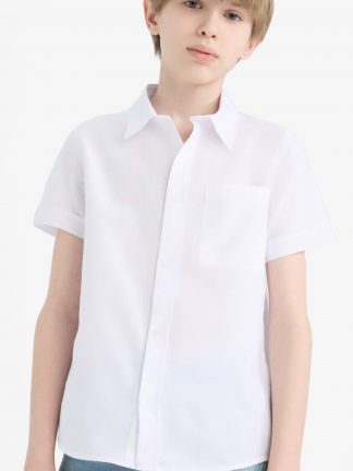 پیراهن پسرانه سفید دفکتو