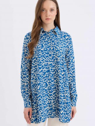 تونیک زنانه آبی دفکتو