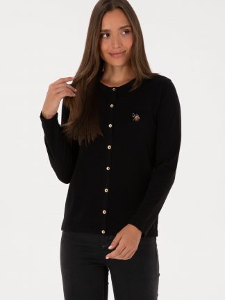 ژاکت زنانه مشکی یو اس پولو