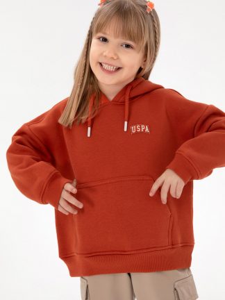 هودی دخترانه آجری یو اس پولو