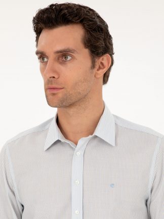 پیراهن مردانه آبی کاشارل