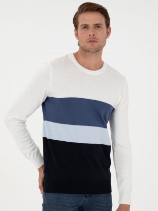 پلیور مردانه سرمه ای پیرکاردین