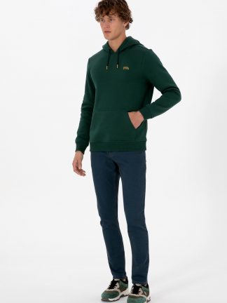 هودی مردانه سبز تیره یو اس پولو