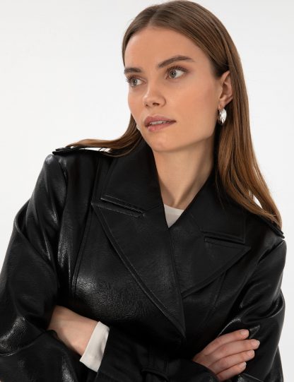 پالتو زنانه مشکی پیرکاردین