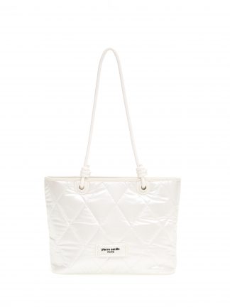 کیف دوشی زنانه سفید پیرکاردین