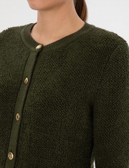 ژاکت زنانه خاکی روشن پیرکاردین