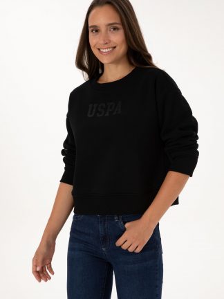 سویشرت زنانه مشکی یو اس پولو