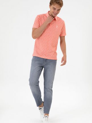 پولوشرت مردانه صورتی یو اس پولو