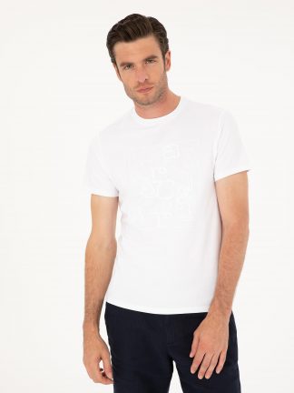 تی شرت مردانه سفید کاشارل