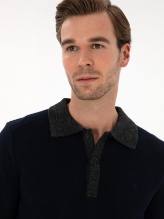 پلیور مردانه سرمه ای کاشارل