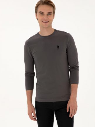 سویشرت مردانه خاکستری یو اس پولو