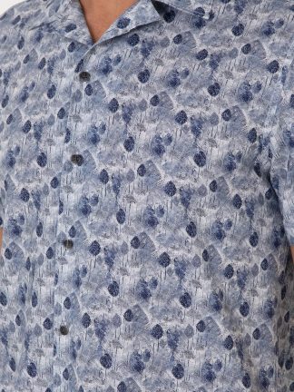 پیراهن آستین کوتاه مردانه سرمه ای کاشارل