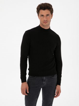 پلیور مردانه مشکی پیرکاردین