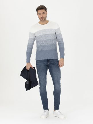 پلیور مردانه آبی تیره پیرکاردین