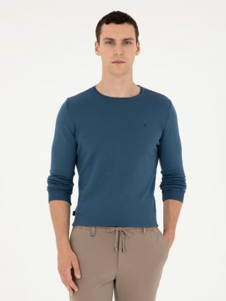 پلیور مردانه آبی کوبالت پیرکاردین