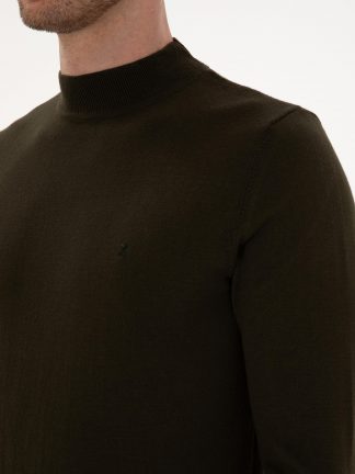 پلیور مردانه خاکی روشن کاشارل