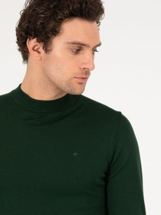 پلیور مردانه خاکی روشن کاشارل