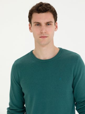 پلیور مردانه سبز پیرکاردین