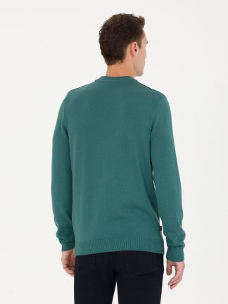 پلیور مردانه سبز پیرکاردین