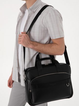 کیف مردانه مشکی پیرکاردین