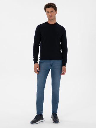 پلیور مردانه سرمه ای پیرکاردین