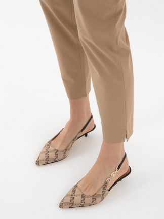 کفش پاشنه بلند زنانه بژ پیرکاردین