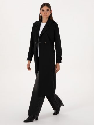 بارانی زنانه مشکی پیرکاردین