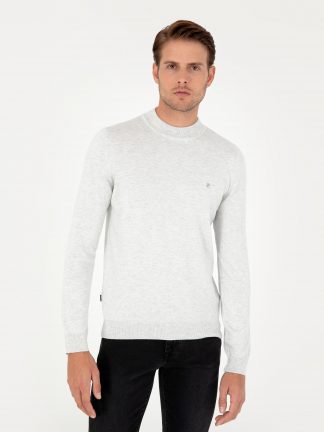 پلیور مردانه کرم ملانژ پیرکاردین