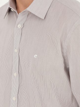 پیراهن مردانه قهوه ای کاشارل