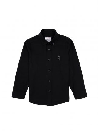 پیراهن پسرانه مشکی یو اس پولو