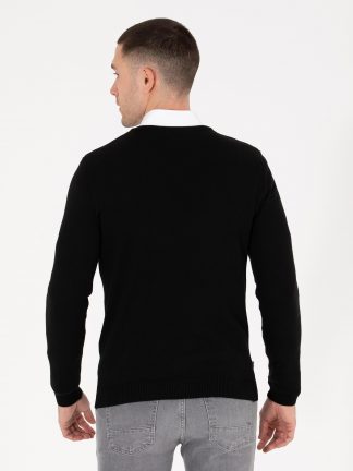 پلیور مردانه مشکی پیرکاردین